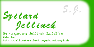 szilard jellinek business card